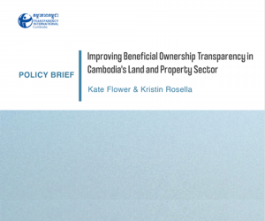 POLICY BRIEF: Beneficial Ownership Transparency in Cambodia